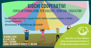 Giochi cooperativi 2025 corso di formazione