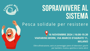 sopravvivere al sistema, pesca solidale, lotteria