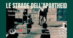 presentazione del libro le strade dell'apartheid